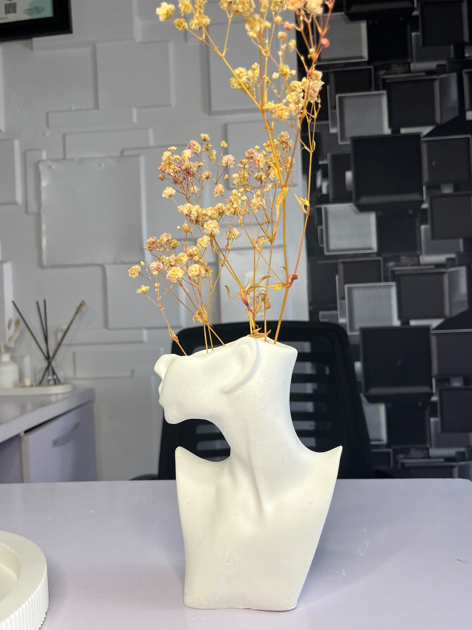 Human head vase